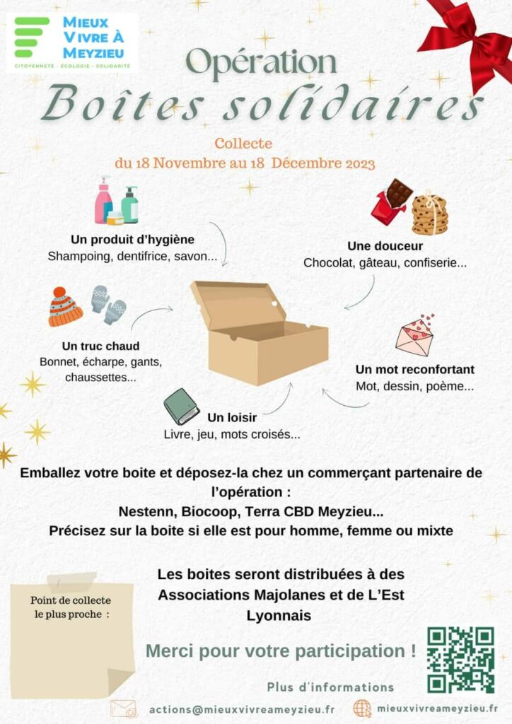 Boite de Noël mieux vivre à Meyzieu